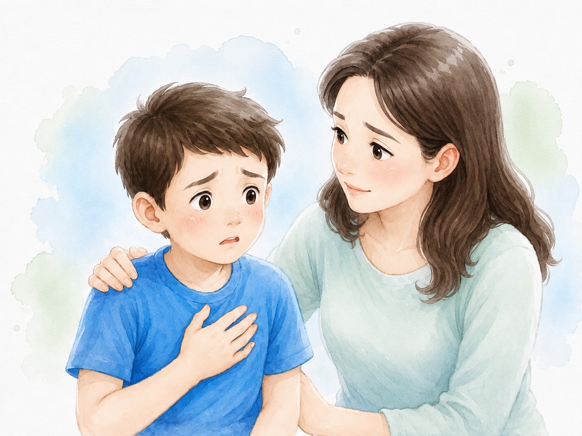 母子のイラスト